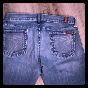 7 for all Mankind jeans wide bell bottom size 30L